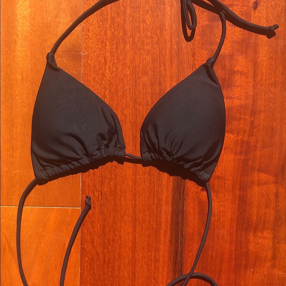 black bikini halter top very cute